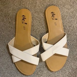 rue 21 white sandals